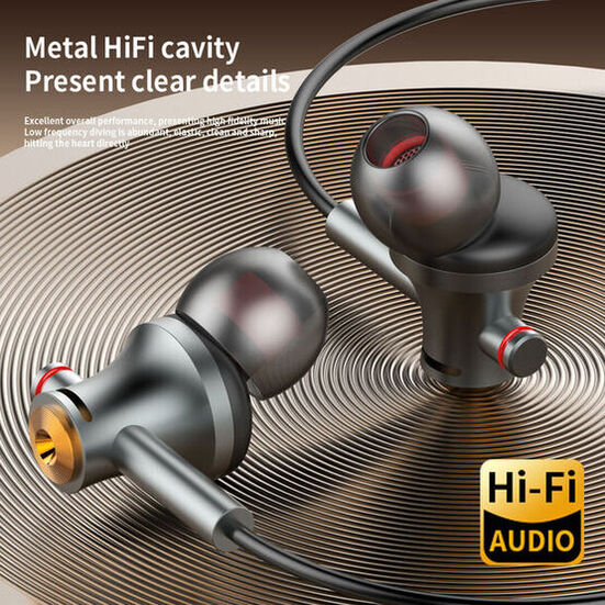 耳机TYPE-C数字入耳式手机电脑线控带麦HIFI音质HiFi音效TypeC